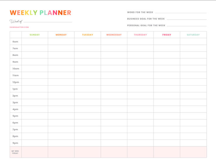 Weekly Planner